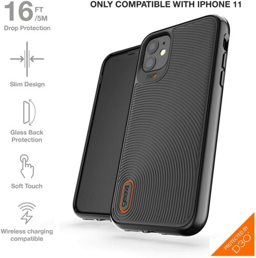 GEAR4 COVER PARA IPHONE 11 NEGRO BATTERSEA