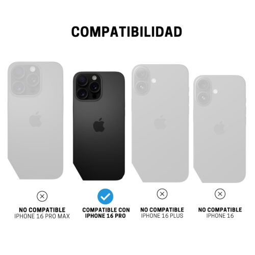 Cover para iPhone 16 Pro Max - ItSkins Hybrid R Clear Case